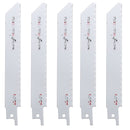5Pcs 150mm Fast Cutting Metal Reciprocating Saw Blades High Carbon Steel S922EF