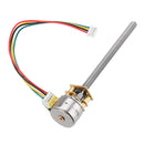 MACHIFIT GA12BY15-M455 DC 5V 30RPM 15RPM 5RPM Stepper Motor Threaded Shaft Gear Motor With All-Metal Gearbox