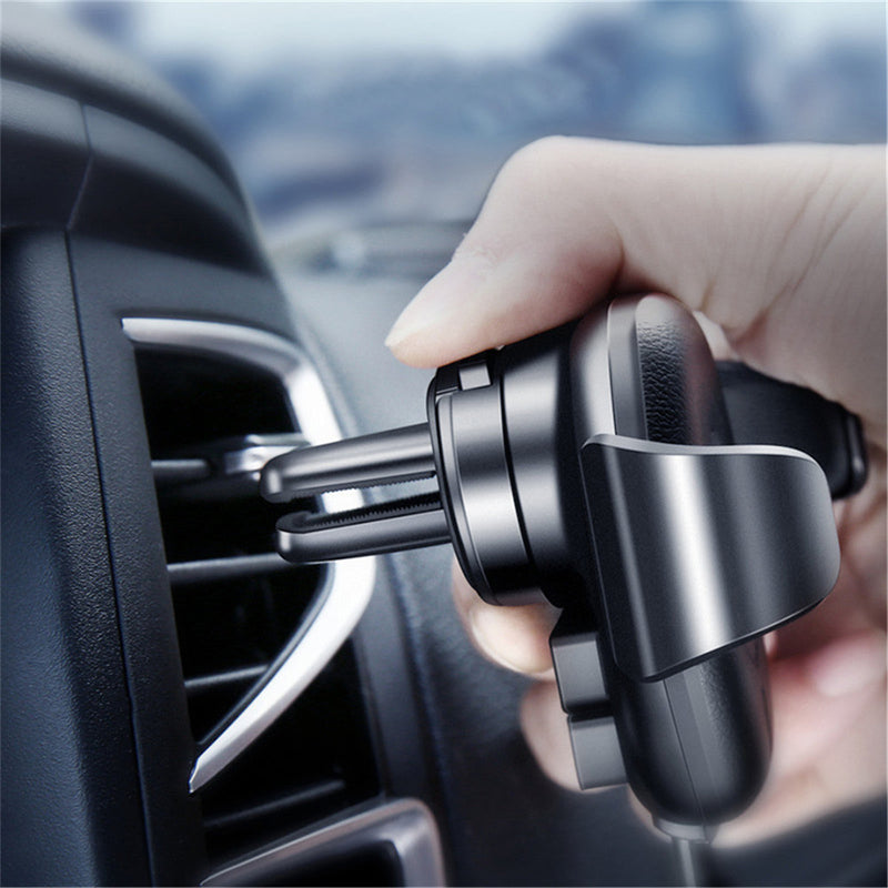 Qi Wireless Charger Air Vent Gravity Linkage Car Mount Car Phone Holder For 4.7-6.3 Inch Smart Phone