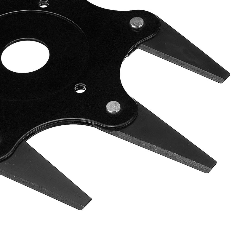 Updated Trimmer Head Green/Black/Yellow 65Mn 6 Teeth Blade Trimmer Head Brush Cutter Blade for Lawnmower