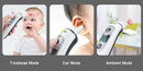 KCASA New Infrared Thermometer Temperature Sensor IR Digital LCD Forehead and Ear Non-Contact for Adults Baby Body Care Thermometer Fever Measurement