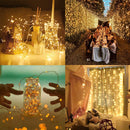 5M Music Voice-activated 50LED USB Fairy String Light Wedding Christmas Decor with 17Keys Remote Control