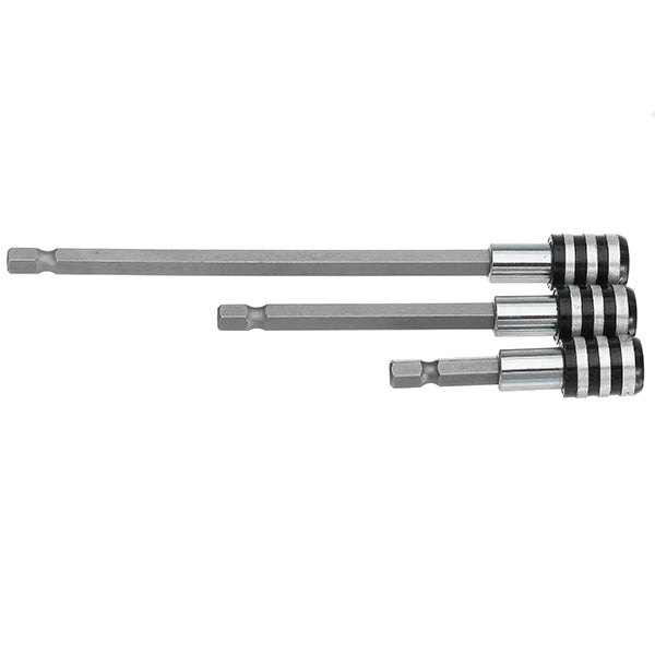 3Pcs 60/100/150mm Quick Release Drill Screwdriver Bit Holder 1/4 Inch Hex Shank Extension Bar