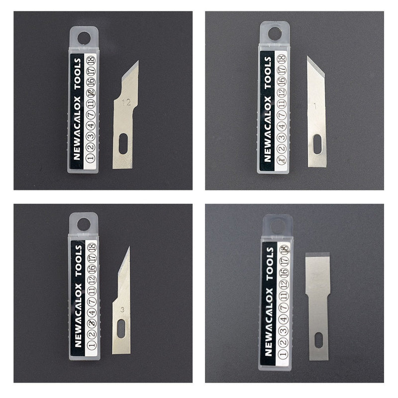 80Pcs 8 Different Stainless Steel Blades Art Hobby Cutter Wood Carving Tools Crafts Sculpting Tool