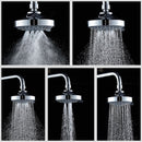 Shower Head High Pressure 4 Inch 5-setting Adjustable Shower Head Top Spray Function Multifunction Water-saving Top Shower Head