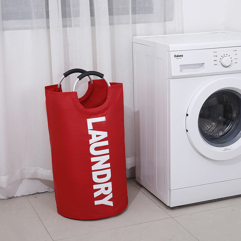 Large Oxford Cloth Laundry Basket Foldable Portable Toy Fabric Storage Bag