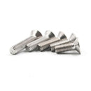 Suleve M5SH8 50pcs M5 Stainless Steel Countersunk Flat Head Hex Socket Screw Bolts 6/8/10/12/14/16/18/20/25/30/35/40mm Optional