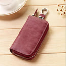 Women Men's Leather Car Key Bag Wallet Car Housekeeper Holder