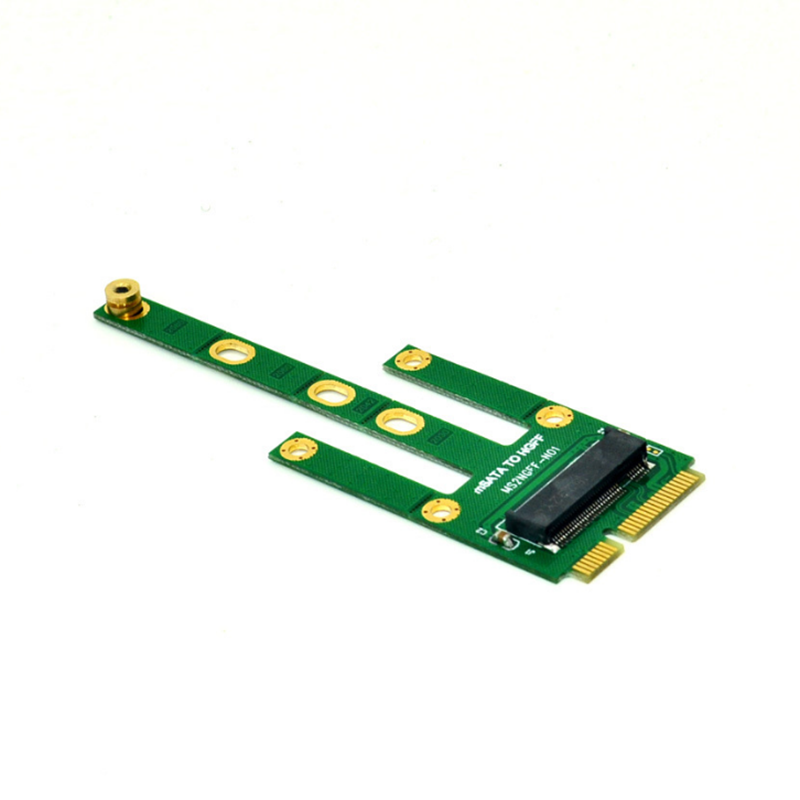 ITHOO MS2NGFF-N01 M.2 NGFF SATA to mSATA Interface M.2 NGFF SSD PCI-E Expansion Card 6Gbps for Desktop Computer