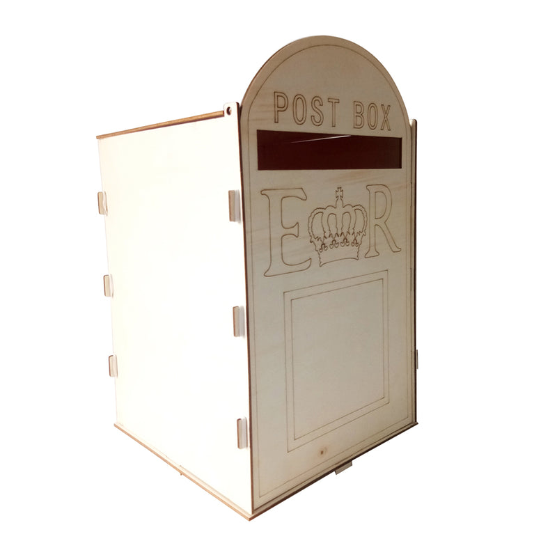Wooden Wedding Mr Mrs Post Box Royal Mail Style For Cards Letters Gifts Message Decor Supplies
