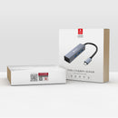 Biaze ZH19 Aluminum Alloy Type-C to 3-Port USB 3.0 + 1000Mbps Gigabit RJ45 Hub
