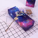 LED Galaxy Foil Rose Flower Valentine's Day Gift Romantic Crystals Rose With Box