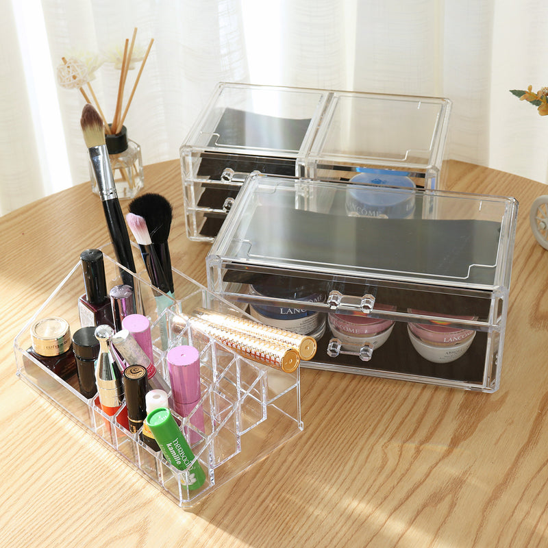 24*15*30cm Acrylic Injection Molding Processing Cosmetic Organizer Storage Rack DIY Desktop Finishing Box