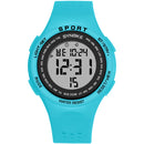 SYNOKE 9616 EL Display Silicone Strap Sport Watch 3ATM Waterproof Alarm Student Digital Watch