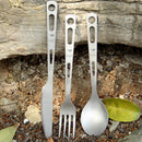 Keith Ti5310 Titanium 53g 3Pcs Tableware Cutlery Cutter Fork Spoon Set Ultralight Camping Picnic