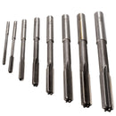 8pcs 3-10mm HSS Machine Reamer Straight Shank Milling Reamer Chucking Reamer