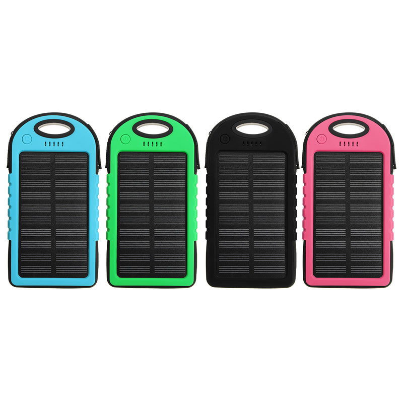 Portable 4000mAh Solar Powered System LED USB Battery Charger Box Case for Camping Outdoor