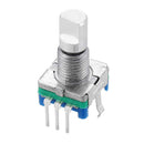Machifit 15mm Rotary Encoder Switch with Key Switch 2 Bit Gray Scale Micro Switch