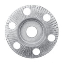 Drillpro 110mm Tungsten Carbide See Through Wood Shaping Disc Bevel Carving Disc with Hole 22mm Bore Sanding Grinder Wheel for 115 125 Angle Grinder