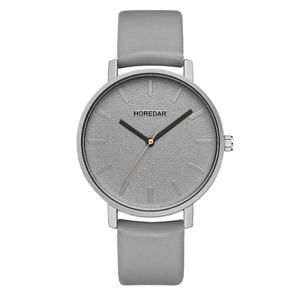 HOREDAR 844 Simple Design Women Wrist Watch Classic Leather Strap Quartz Watches