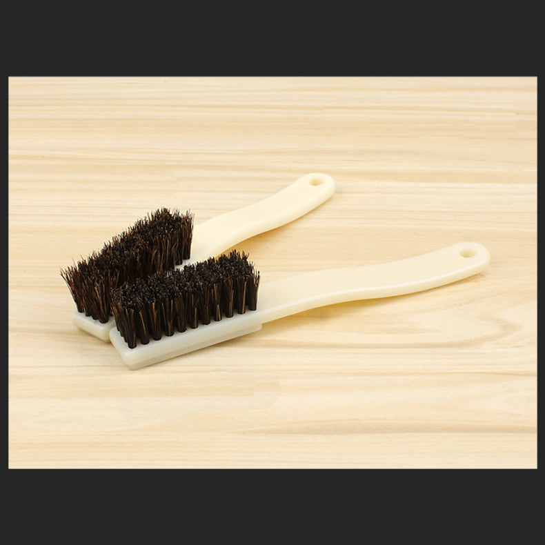 MYTEC 4/6row Pig Bristle Brush Collectables - Autograph Tools for Maintenance Cleaning Walnut Bristle Brush Polishing and Oil Brush Tool