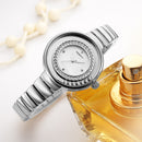 REBIRTH RE083 Crystal Shining Women Wrist Watch Stainless Steel Strap Quartz Watches
