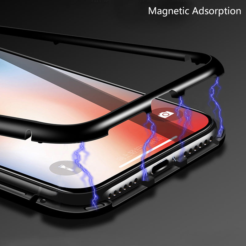 Bakeey 360 Magnetic Adsorption Metal Tempered Glass Flip Protective Case for Xiaomi Mi 9T/ Mi9T Pro / Xiaomi Redmi K20/ Xiaomi Redmi K20 PRO
