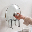 Pot Lid Holder Iron Cutting Board Knife Holder Stand Kitchen Organizer Rack Hanging Board Shelf Pan Lid Cover Storage Rack Accessories
