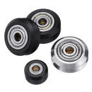 Flat / V Type Plastic/Stainless Steel Pulley Concave Idler Gear With Bearing for 3D Printer