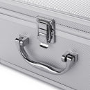 Aluminum Hard Case Foam Black Briefcase Tool Box Carrying Case Portable Tool Case