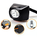 BIKIGHT 3W 4500LM Miners Cordless Power LED Helmet Light Bike HeadLamp Lamp Torch