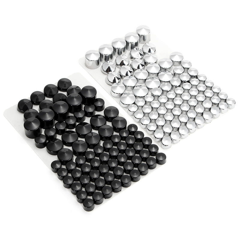 76pcs Screw Bolt Topper Caps Cover For Harley Davidson Twin Cam Dyna 1991-2013