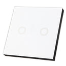 Aodu 433MHz White 1 2 3 Channel 86 Wall Touch Remote Control Switch Wireless RF Transmitter Tempered Glass Panel
