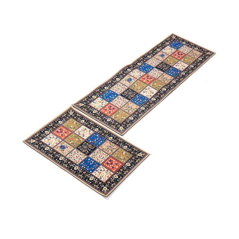 2Pcs Home Kitchen Floor Carpet Non-Slip Area Rug Bathroom Door Mat