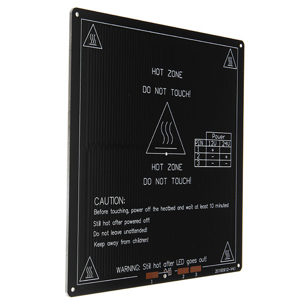 FLSUN 12V 100W 220*220*3mm Aluminum Thermal Heated Bed Hotbed For 3D Printer