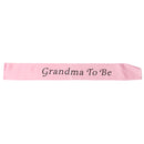 Colors Baby Shower Party Satin Sash Banner Ribbon New Mummy To Be/Grandma/Auntie/Nanny