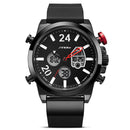 SINOBI 9732 Dual Display Digital Watch Men Chronograph Alarm Luminous Display Fashion Sport Watch