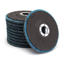 10pcs 5 Inch 40/60/80/120 Grit Flap Disc Sanding Grinding Wheels