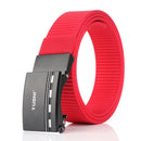 TUSHI 125cm x 3.4cm Nylon Zinc Alloy Buckle Tactical Belt Casual Belts Waist Belts