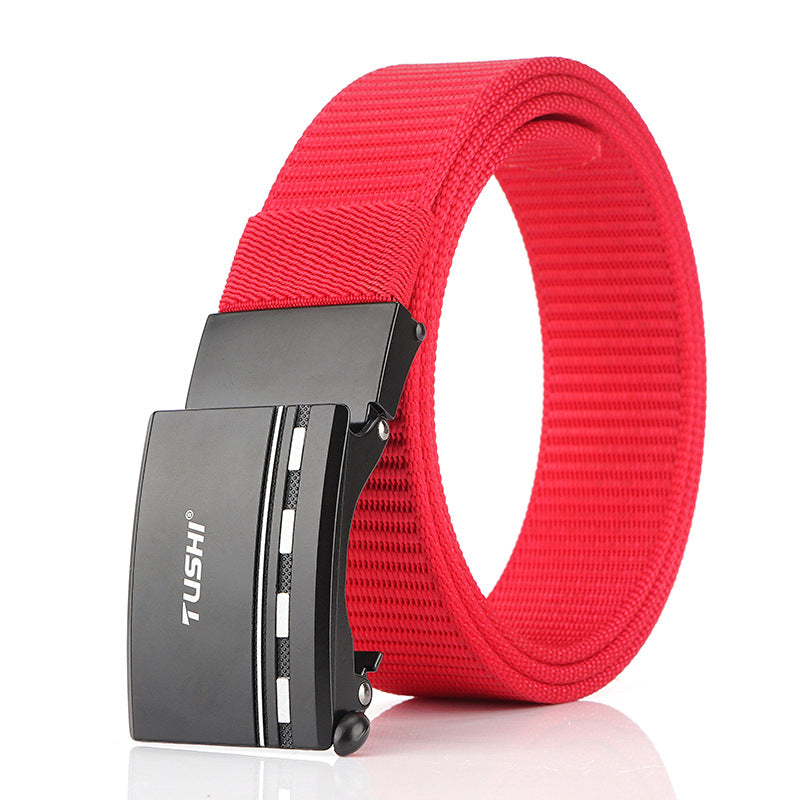 TUSHI 125cm x 3.4cm Nylon Zinc Alloy Buckle Tactical Belt Casual Belts Waist Belts