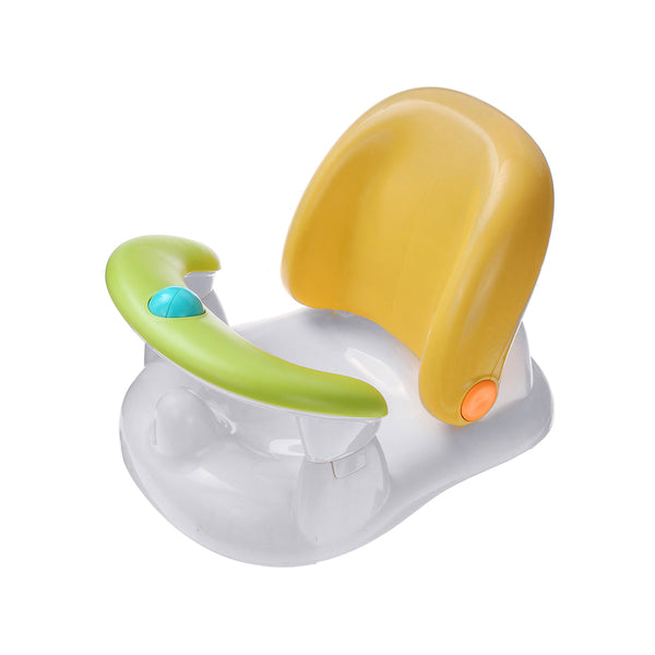 Baby Bath Tub Ring Seat Infant Layback 2 Position Open-type Guardrail Safe Shower Chair