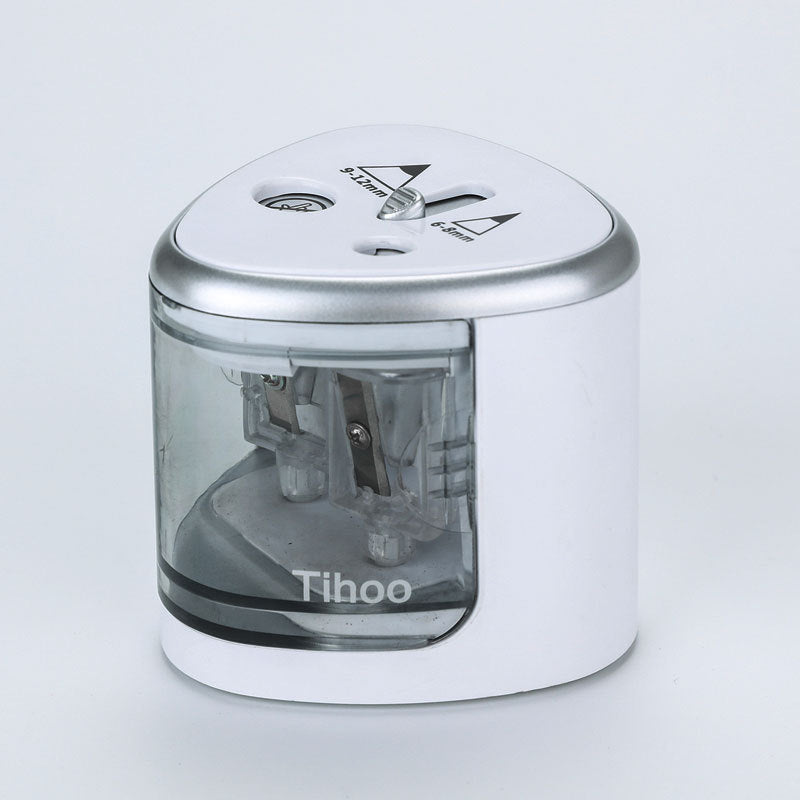Tihoo TC8004 Size Adjustable Electric Pencil Sharpener Professional 2 Holes Electronic Pencil Sharpeners Stationery School Supplies