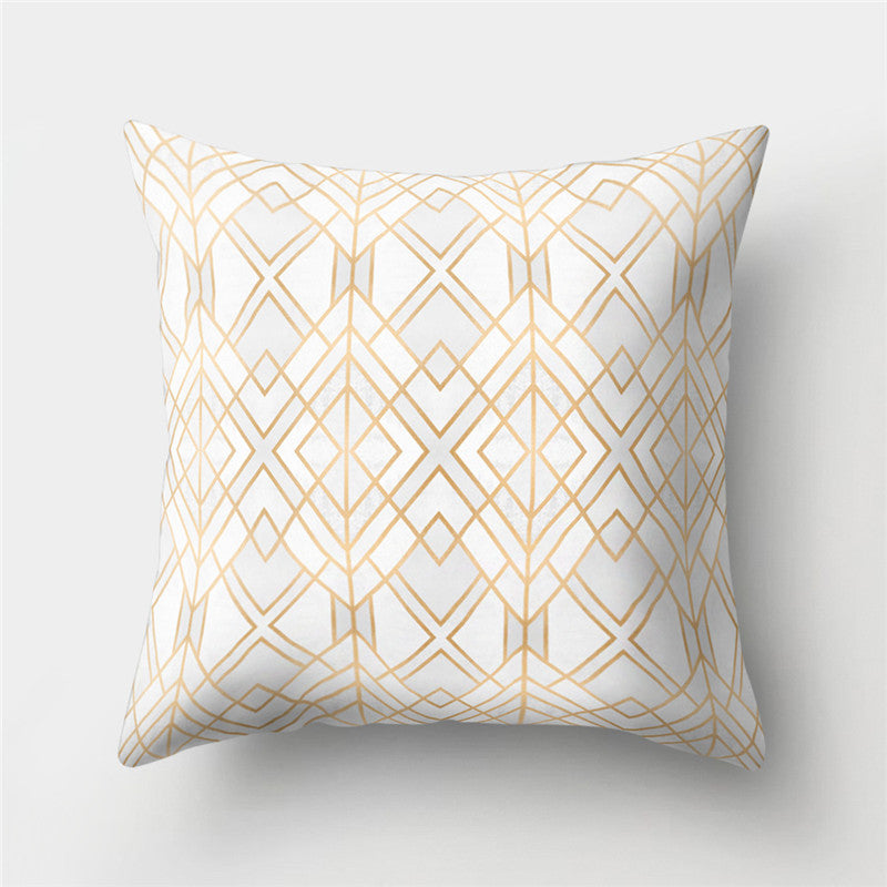 Colorful Geometric Pattern Cotton Linen Throw Pillow Cushion Cover Car Home Sofa Pillow Case