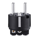 Audio Rhodium Plating Speaker EU Power Plug IEC Male Female Audio Connector Carbon Fiber