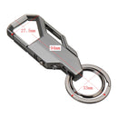 Multifunction Keychain With LED Light Men's Car Pendant Women's Circle Ring Cute Custom Metal