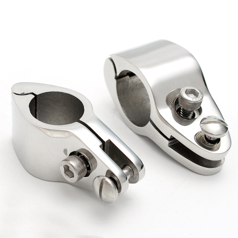 316 Stainless Steel Mount Hinge Fittings Boat Bimini Top Hinged Jaw Slide Marine Hardware