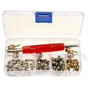 50Pcs A/C Automotive Car Maintenance Air Conditioning Valve Core + Remover Tools Kit