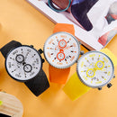 SINOBI 9739 Multifunction Fashion Style Sport Watches Silicone Strap Men Quartz Wristswatch