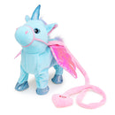 Electric Magic Walking Wiggle Singing Unicorn Stuffed Plush Toy Kids Christmas Gifts