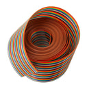 5M 1.27mm Pitch Ribbon Cable 50P Flat Color Rainbow Ribbon Cable Wire Rainbow Cable